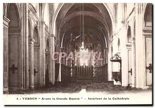 Ansichtskarte AK Verdun Avant la Grande Guerre Interieur de la Cathedrale