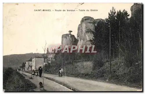 Ansichtskarte AK Saint Mihiel Route de Verdun Table du Diable