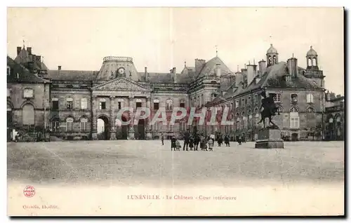 Ansichtskarte AK Luneville Le Chateau Cour interieure