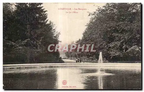 Cartes postales Luneville Les Bosquets Le Jet d Eau