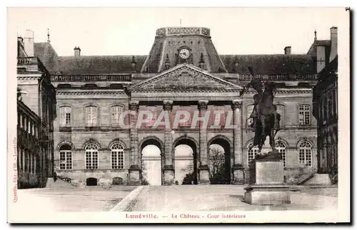 Cartes postales Luneville Le Chateau Cour Interieure