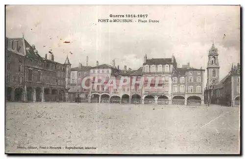 Cartes postales Pont A Mousson Guerre Place Duroc