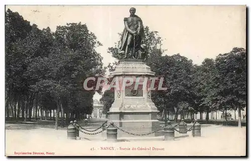 Cartes postales Nancy Statue du General Drouot Imprimeries Reunies Nancy