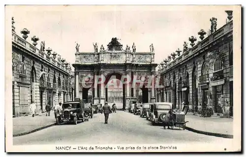 Ansichtskarte AK Nancy I Arc de Triomphe Vue prise de la place Stanislas