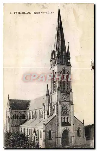 Cartes postales Fayl Billot eglise notre dame