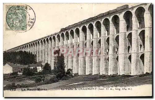 Ansichtskarte AK La Haute Marne Le Viaduc de Chaumont Train