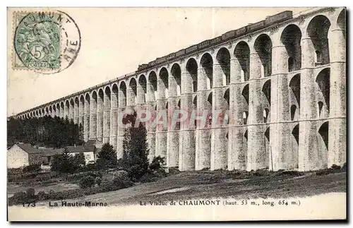 Cartes postales La Haute Marne Le Viaduc de Chaumont Train