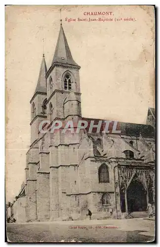 Cartes postales Chaumont eglise saint jean baptiste (Xlle siecle)