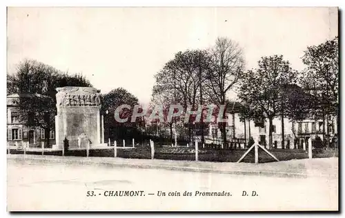 Ansichtskarte AK Chaumont un coin des promenades