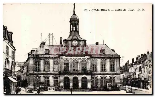 Cartes postales Chaumont Hotel de ville
