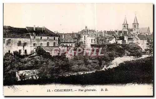 Cartes postales Chaumont vue generale