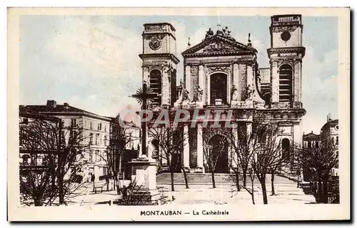 Cartes postales Montauban la cathedrale