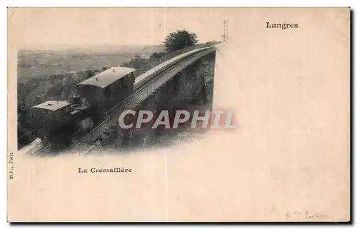 Cartes postales Langres La Cremaillere Train