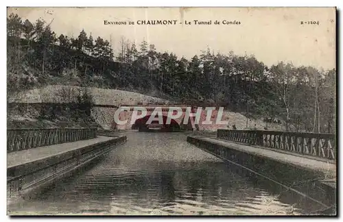 Ansichtskarte AK Environs De Chaumont Le Tunnel de Condes