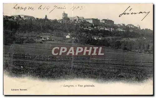 Cartes postales Langres Vue generale