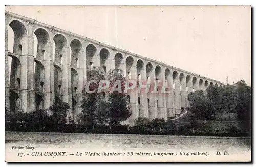 Ansichtskarte AK Chaumont Le Viaduc ( hauter metres de Longueur metres )