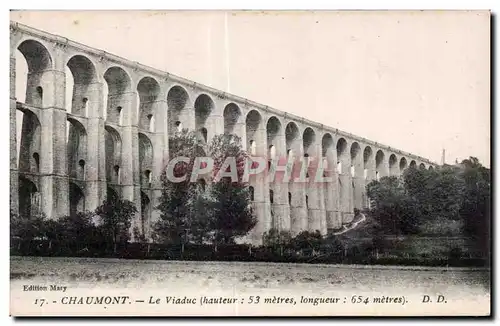 Cartes postales Chaumont Le Viaduc ( hauter metres de Longueur metres )