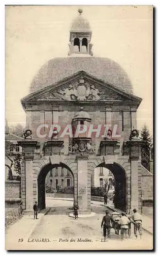 Cartes postales Langres Porte des Moulins (animation)