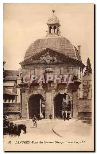 Cartes postales Langres Porte des Moulins (Rempart exterieur)