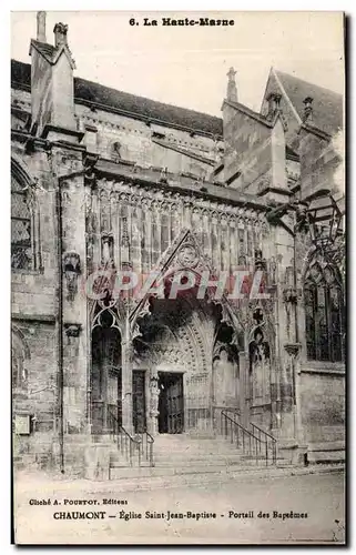 Cartes postales Chumont Eglise Saint Jean Baptiste Portail des Baptemes