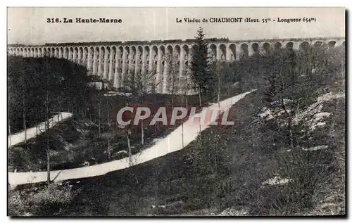 Ansichtskarte AK La Viaduc de Chaumont La Haute Marne Train