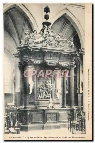 Cartes postales Chaumont Eglise St Jean Bunc d oeuvre execute par Bouchardon