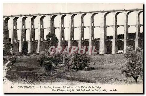 Ansichtskarte AK Chaumont Le Viaduce et la Vallee de la Suize