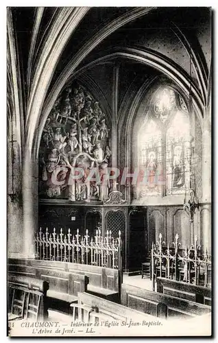 Cartes postales Chaumont Interieur de I Eglise st jean baptiste L Arbre de jesse