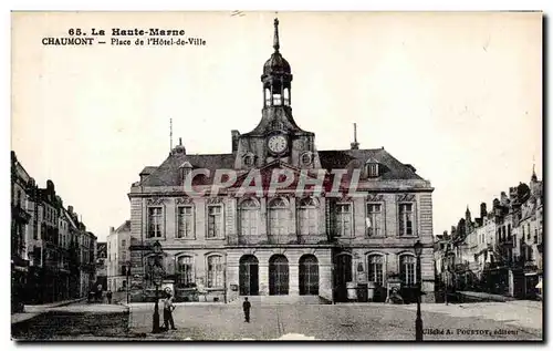Cartes postales La haute-marne chaumont place de I Hotel de ville