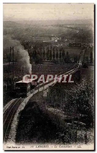 Cartes postales Langres La Creinaillere Train