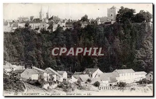 Cartes postales Chaumont vue generale general view