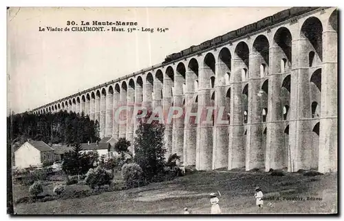 Cartes postales La haute marne le viaduc de chaumont Train chaumont