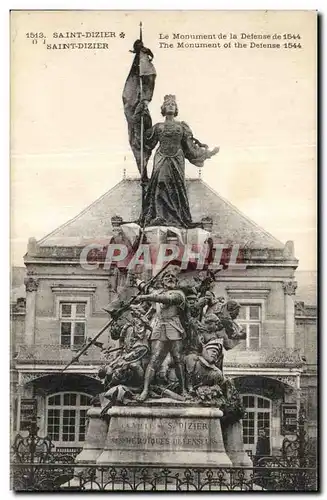 Ansichtskarte AK Saint Dizier Le Monument de la Defense de 1544 Jeanne d arc