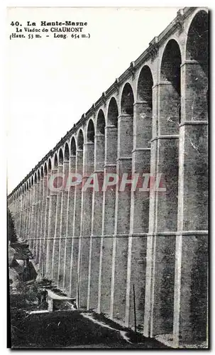 Ansichtskarte AK La Hante Marne Le Viaduc de Chaumont