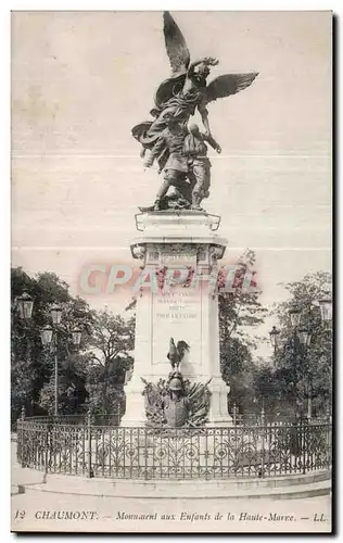 Ansichtskarte AK Chaumont Monument aux Enfants de la Haute Marne