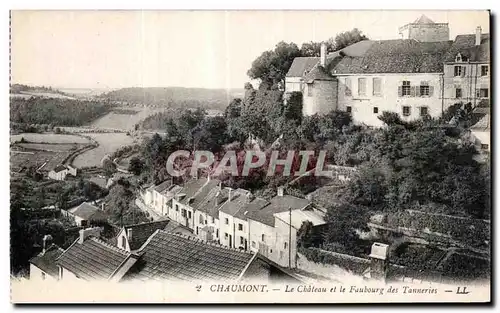 Cartes postales Chaumont Le Chateau et le Faubourg des Tanneries