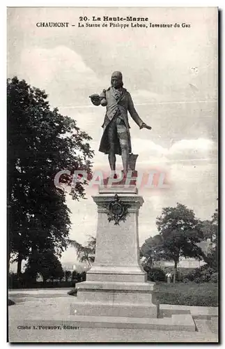 Ansichtskarte AK La Hante Marne Chaumont La Statue de Philippe Lebon Inventeur du Gaz