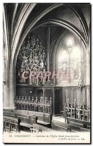 Cartes postales Chaumont Inventeur de I Eglise Saint Jean Baptiste L Arbre de Jesse