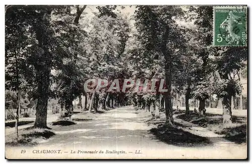 Ansichtskarte AK Chaumont La Promenade du Boulingrin