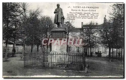 Cartes postales Vitry Le Francois Statue de Royer Collard