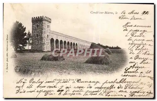 Cartes postales Conde sur Marne Viaduc de la prise d eau