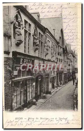 Cartes postales Reims Maison des musiciens rue de Tambour