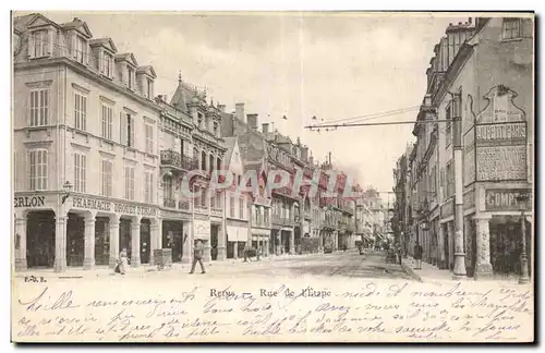 Cartes postales Reims Rue de l Etape Pharmacie Drouet d Erlon