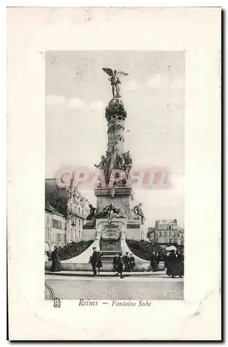 Cartes postales Reims Fontaine Sube