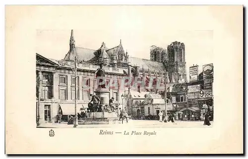 Cartes postales Reims La place Royale