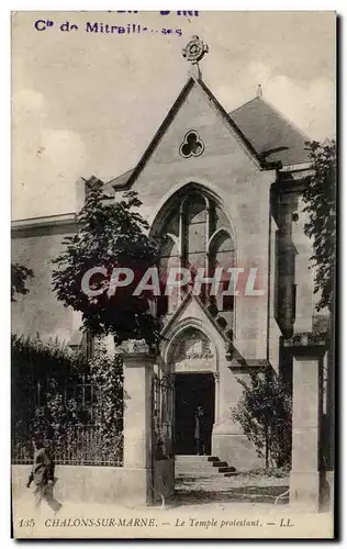 Ansichtskarte AK Chalons sur Marne Le temple protestant