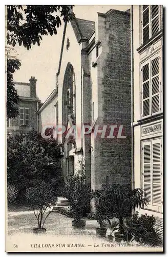 Ansichtskarte AK Chalons sur Marne Le temple protestant