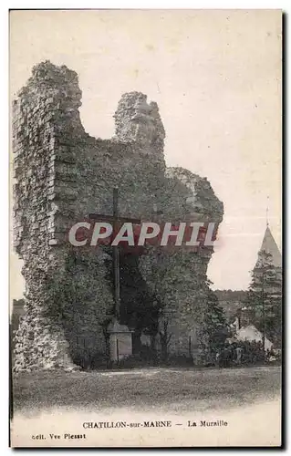 Cartes postales Chatillon sur Marne La muraille