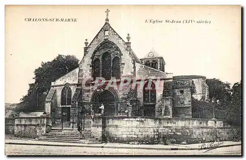 Cartes postales Chalons sur Marne L eglise St Jean (14eme)