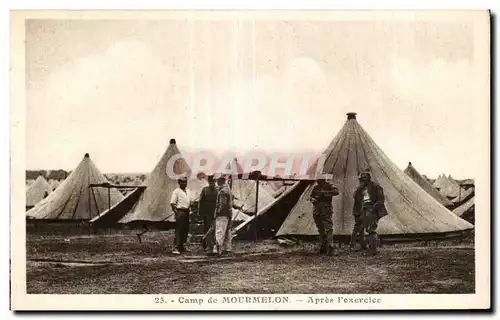 Cartes postales Camp de Mourmelon Apres l exercice Militaria